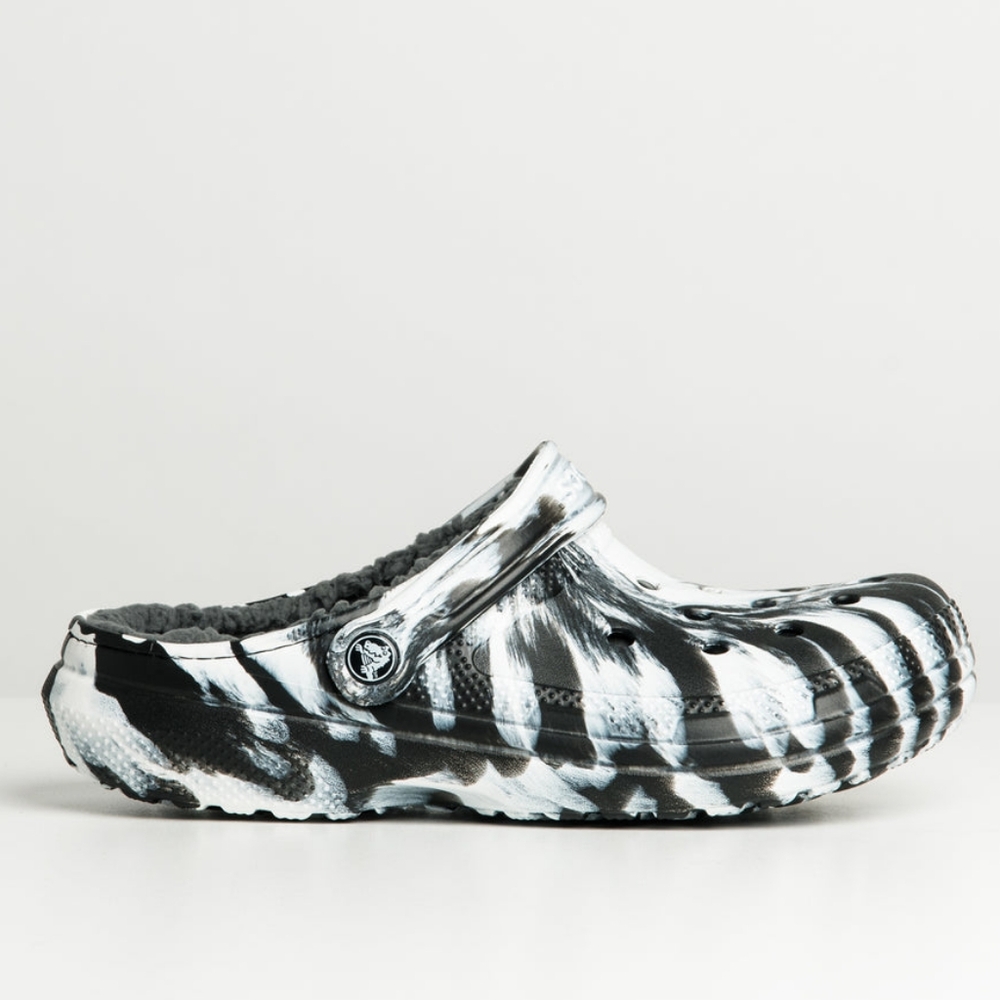 UNISEX CROCS CLASSIC LINED MARBLE CLOGS